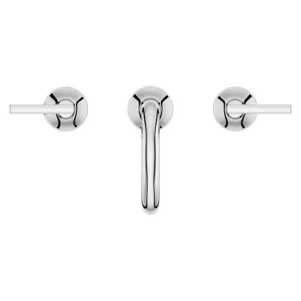 Pfister Vedra 8 in. Widespread Double Handle High Arc Bathroom Faucet with Drain Kit Included - MT - Mrs Treak