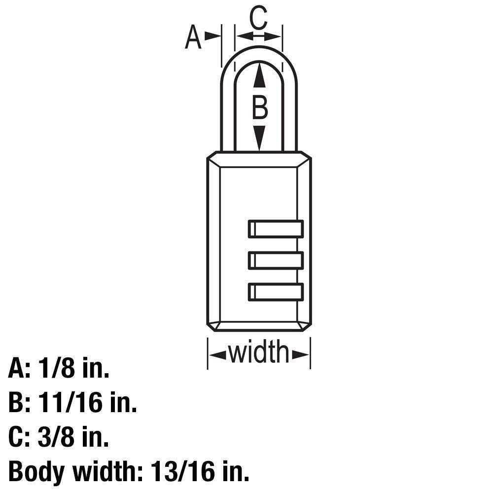 Master Lock 646T Combination - MT - Mrs Treak
