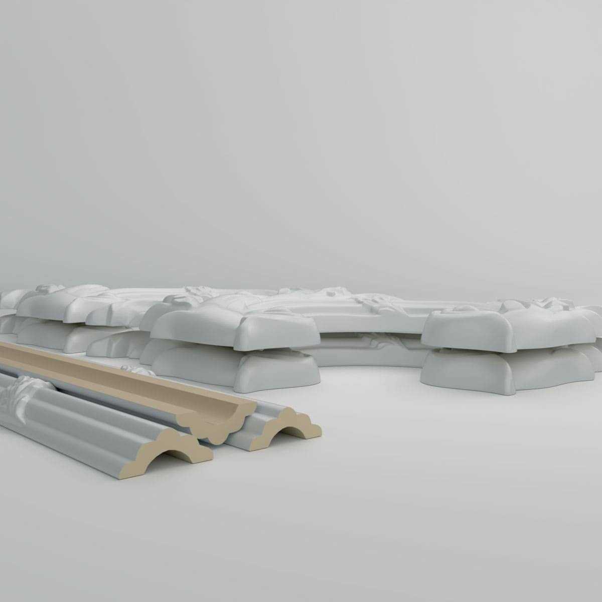 Ekena Millwork 31W x 62H Tirana Panel Moulding Kit - MT - Mrs Treak