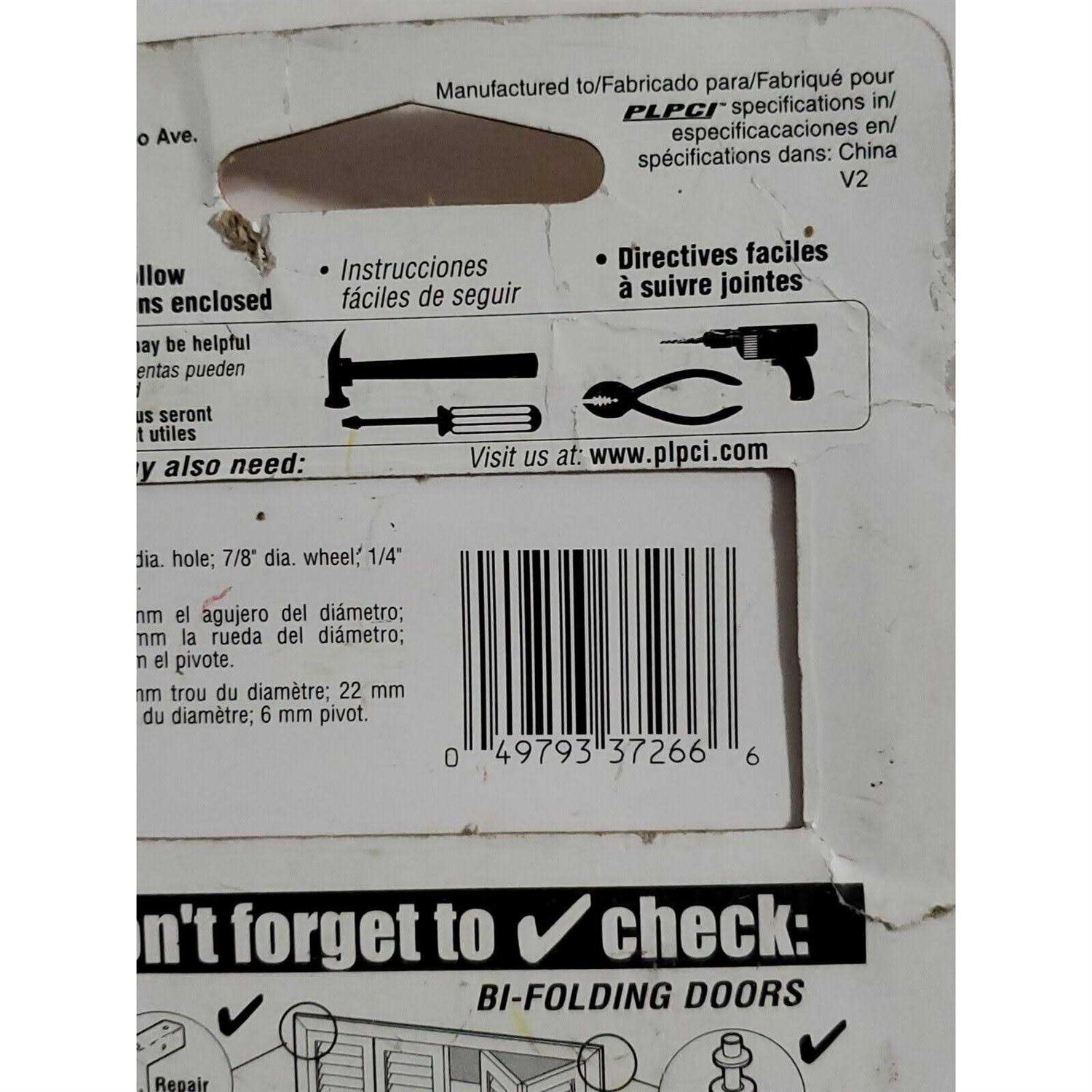 Prime-Line Bi-Fold Door Top Pivot - MT - Mrs Treak