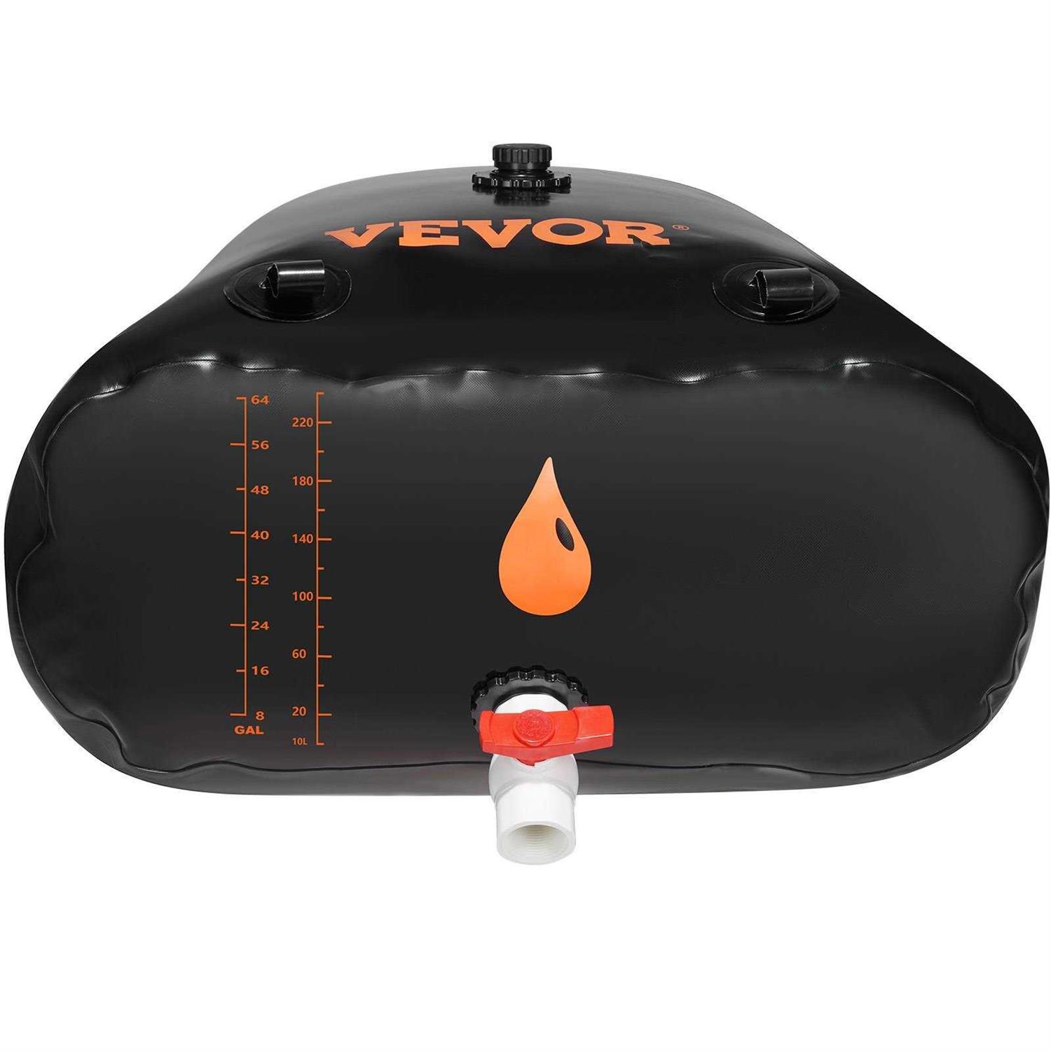 VEVOR Portable Water Storage Bladder Large Capacity Water Storage Containers,1000D PVC Water Bladder Including Spigots and Overflow Kit - MT - Mrs Treak