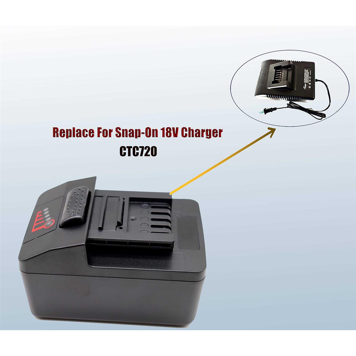 powerwings CTB8185 Battery 18v 4ah replace power tool Battery snap on CTB8185 ct7850 ctr7850h ctl7850 ctb7185 ctb8187 4000mah - MT - Mrs Treak