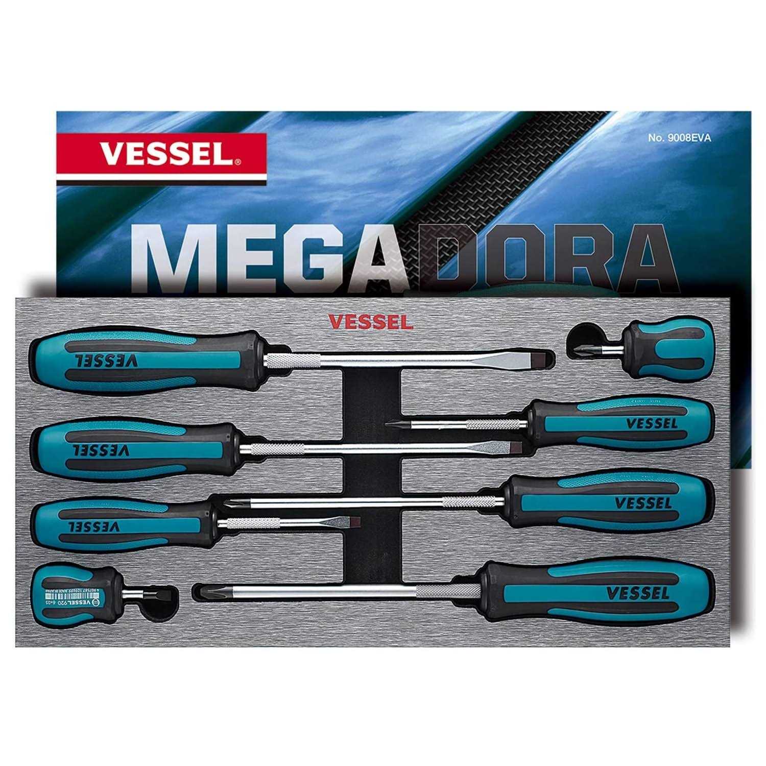 Vessel 550A8PTU ARMOR Screwdriver 8PC. Set - MT - Mrs Treak