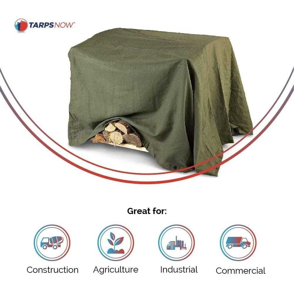 Tarps Now 18 Mil Canvas Tarp with Brass - MT - Mrs Treak