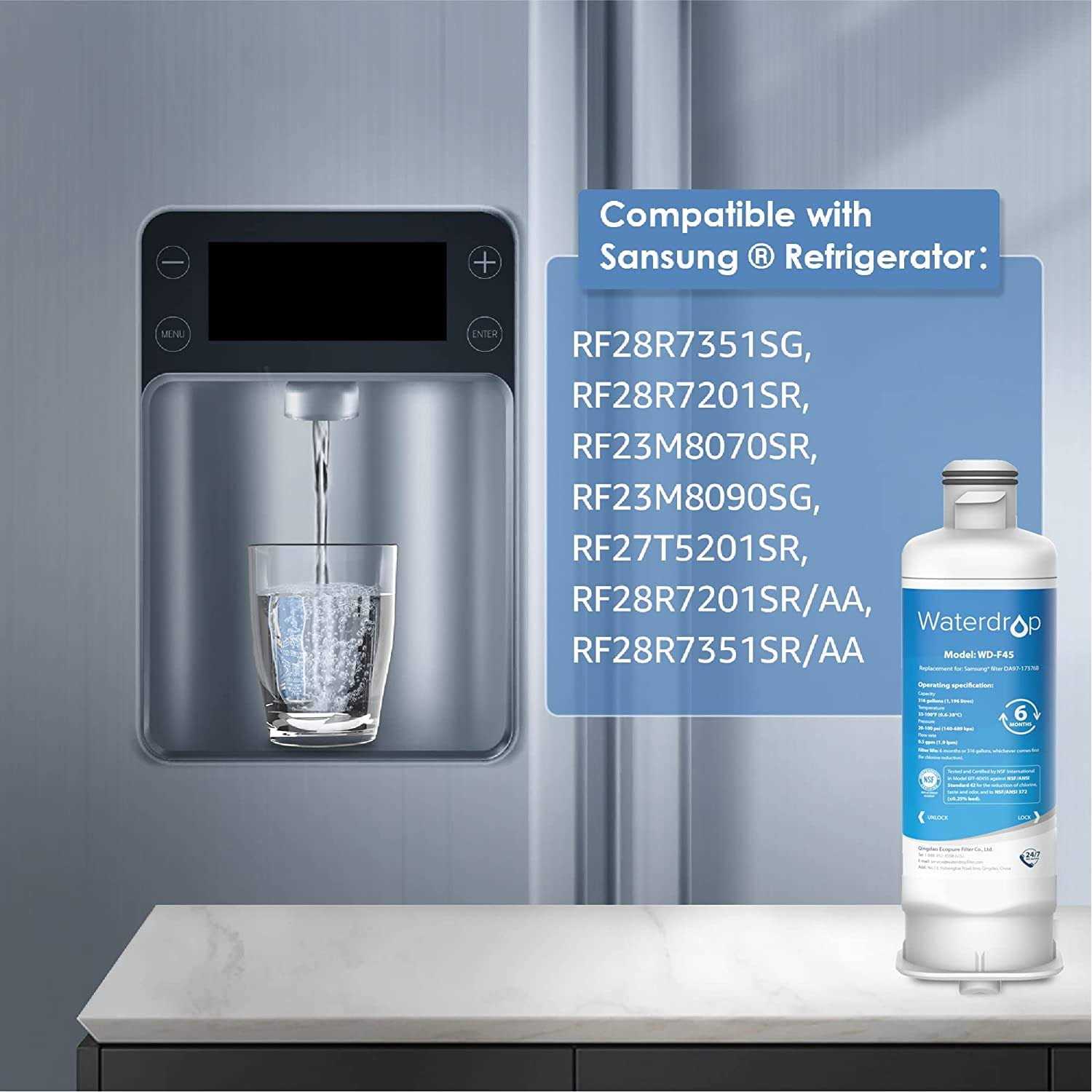 Waterdrop DA29-00020B Refrigerator Water Filter Replacement for Samsung - MT - Mrs Treak