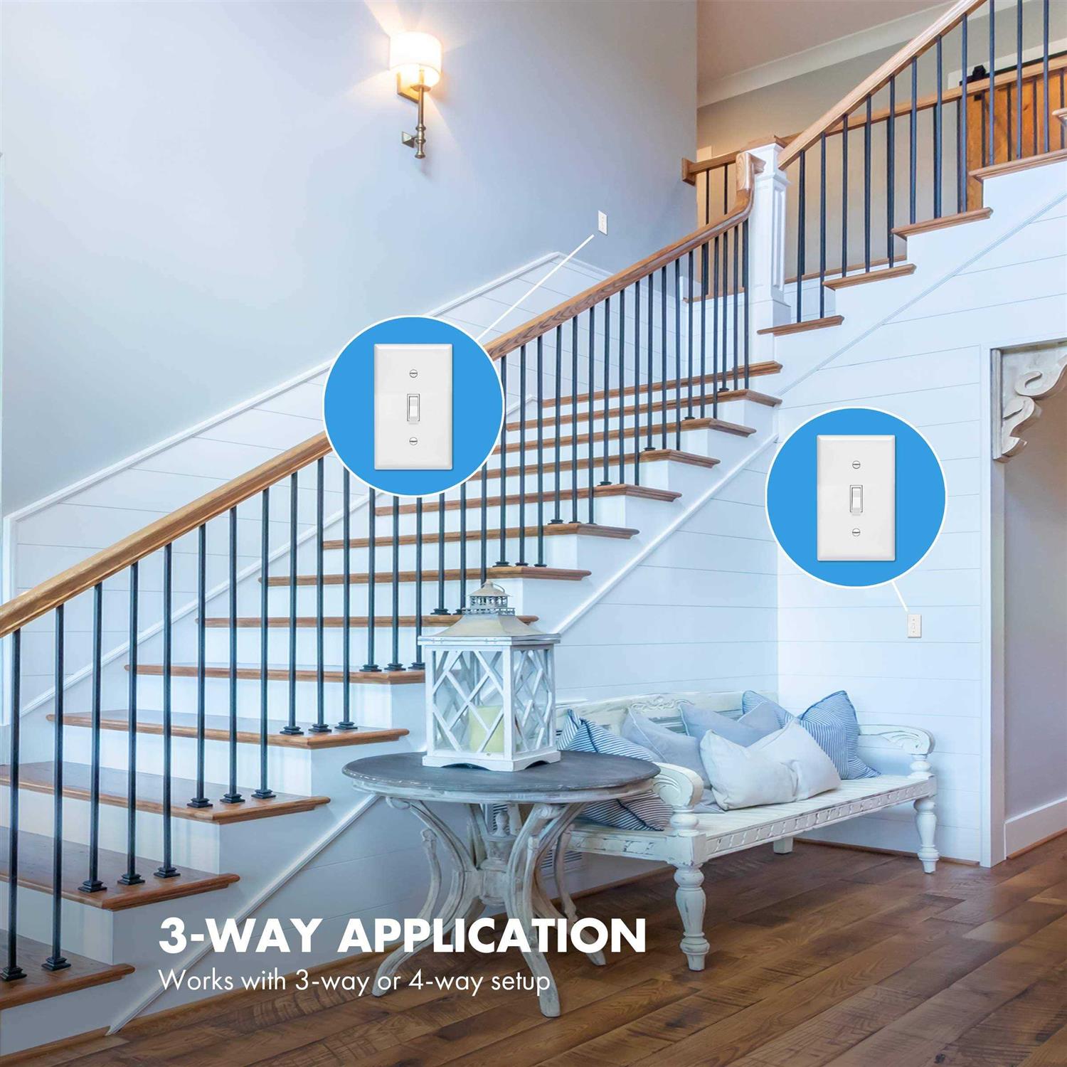 Enerlites 4-Way Decorator Light Switch 94150-W - MT - Mrs Treak