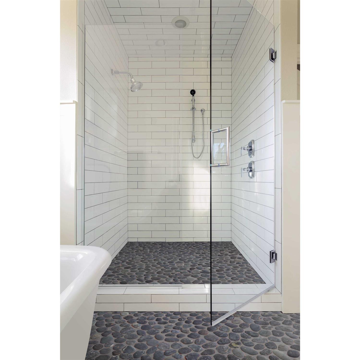Tile Connection Classic Pebble Tile 11-1/4 in. x 11-1/4 in. x Mesh-Mounted Mosaic Tile - MT - Mrs Treak