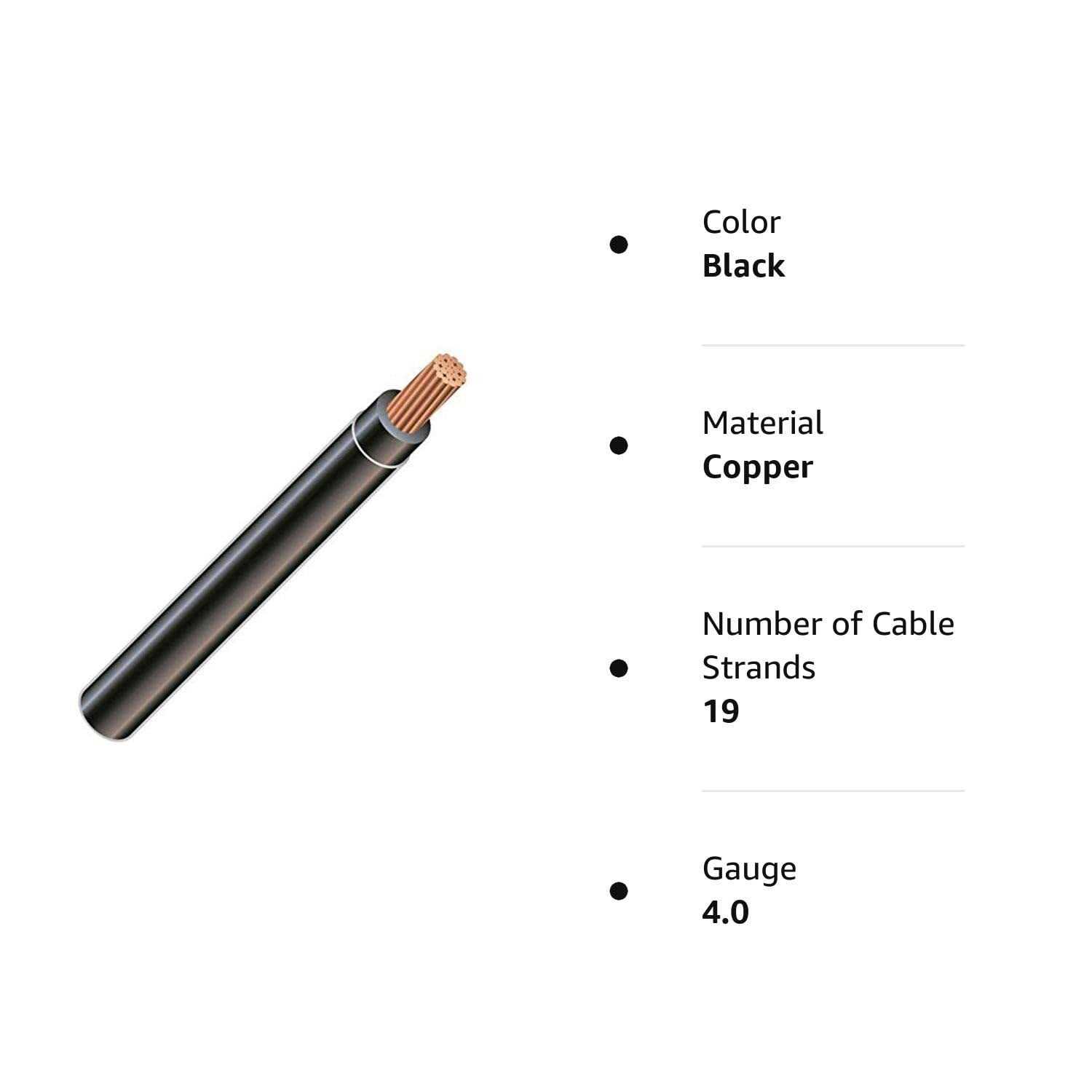 Stock Wire awg 19-stranded thhn black copper building wire - MT - Mrs Treak