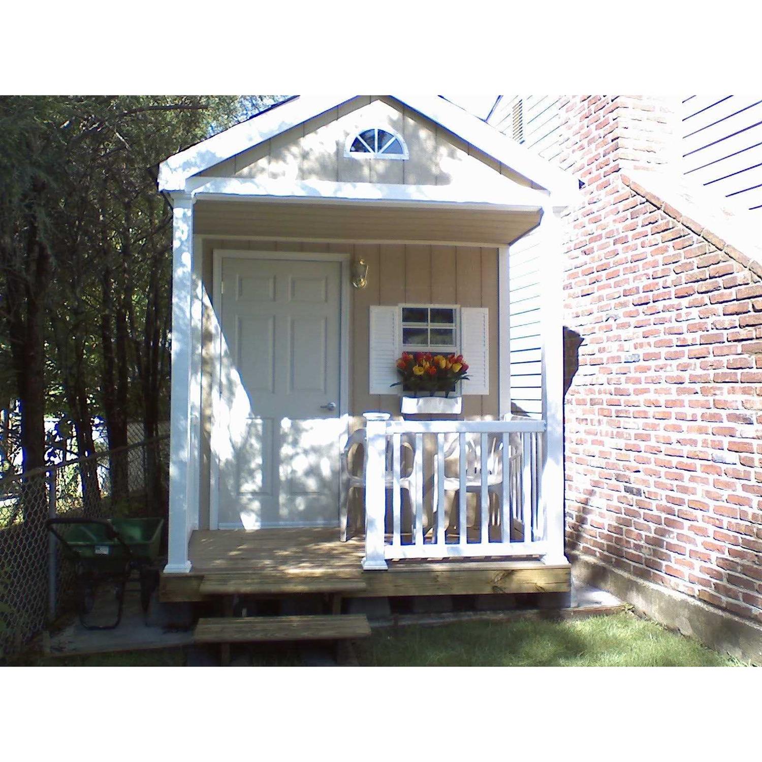 Shed Window 18 inch x 27 inch White Flush Safety Tempered Glass Playhouse Window - MT - Mrs Treak