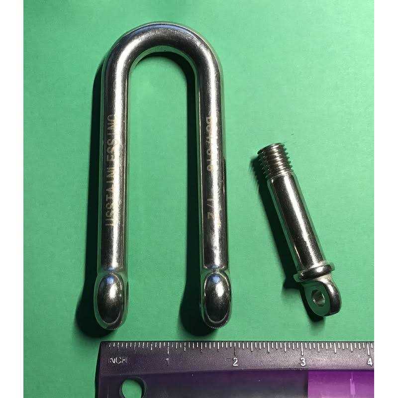 US Stainless Stainless Steel 316 D Shackle Marine Grade - MT - Mrs Treak