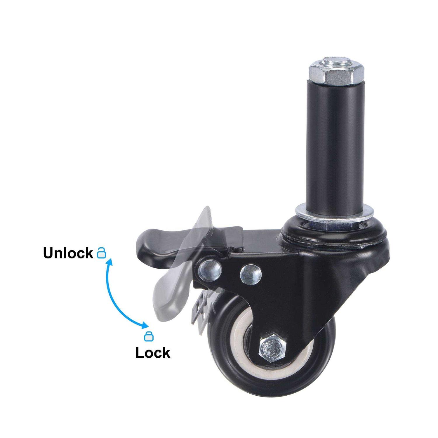 Uxcell Swivel Expanding Stem Caster Capacity for Kitchen Prep PVC - MT - Mrs Treak