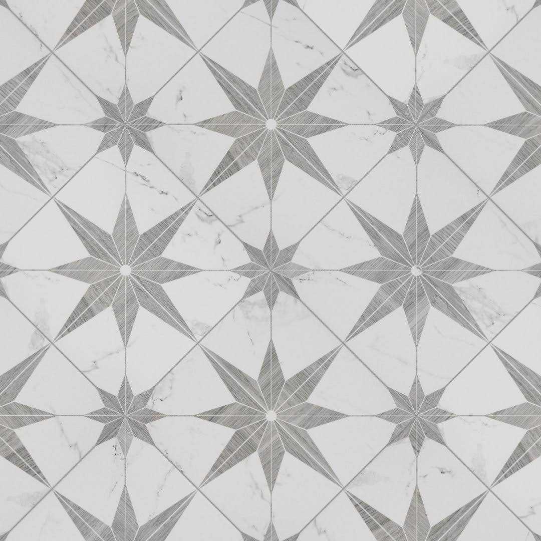 Merola Tile Llama Stella Loire 9-3/4 in. x 9-3/4 in. Porcelain Floor and Wall Tile - MT - Mrs Treak