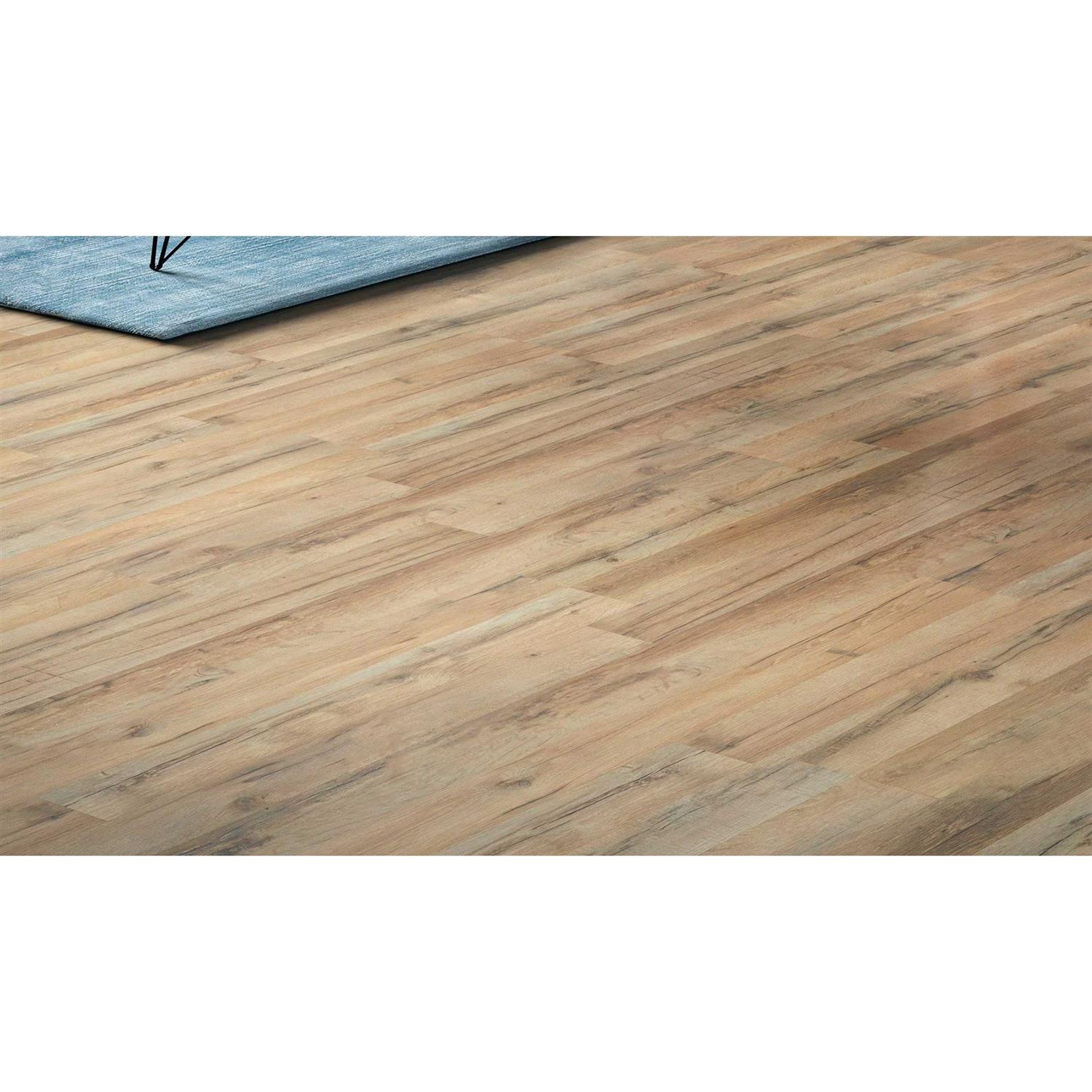 Style Selections 6 x 24 Woods Natural Glazed Porcelain Wood Look Floor Tile 17WO09 - MT - Mrs Treak