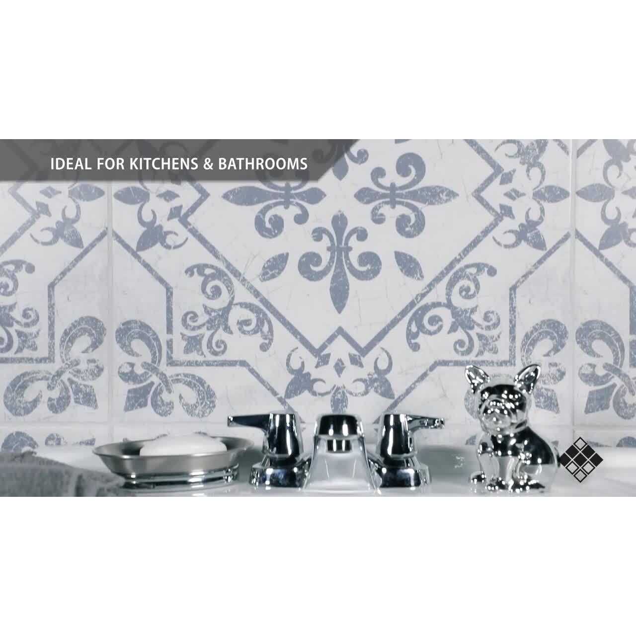 Merola Tile Aster Hex Verde 8-5/8 in. x 9-7/8 in. Porcelain Floor and Wall Tile - MT - Mrs Treak