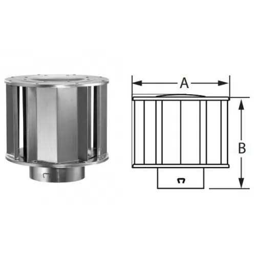 DuraVent B-Vent High Wind Cap - MT - Mrs Treak