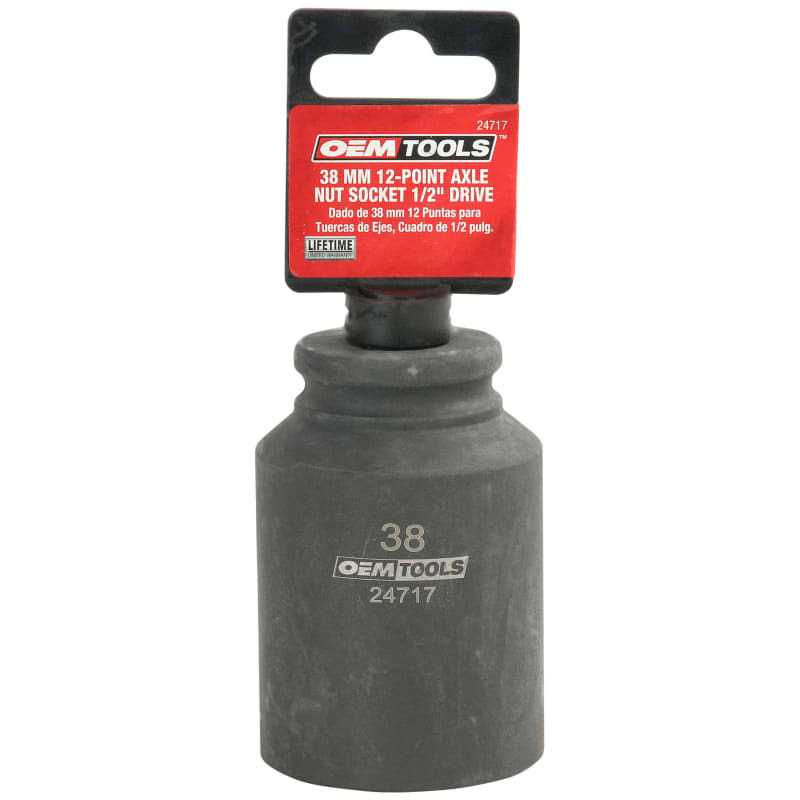 OEMTOOLS 24716 1/2 inch Drive 12 Pt. Axle Nut Socket - MT - Mrs Treak