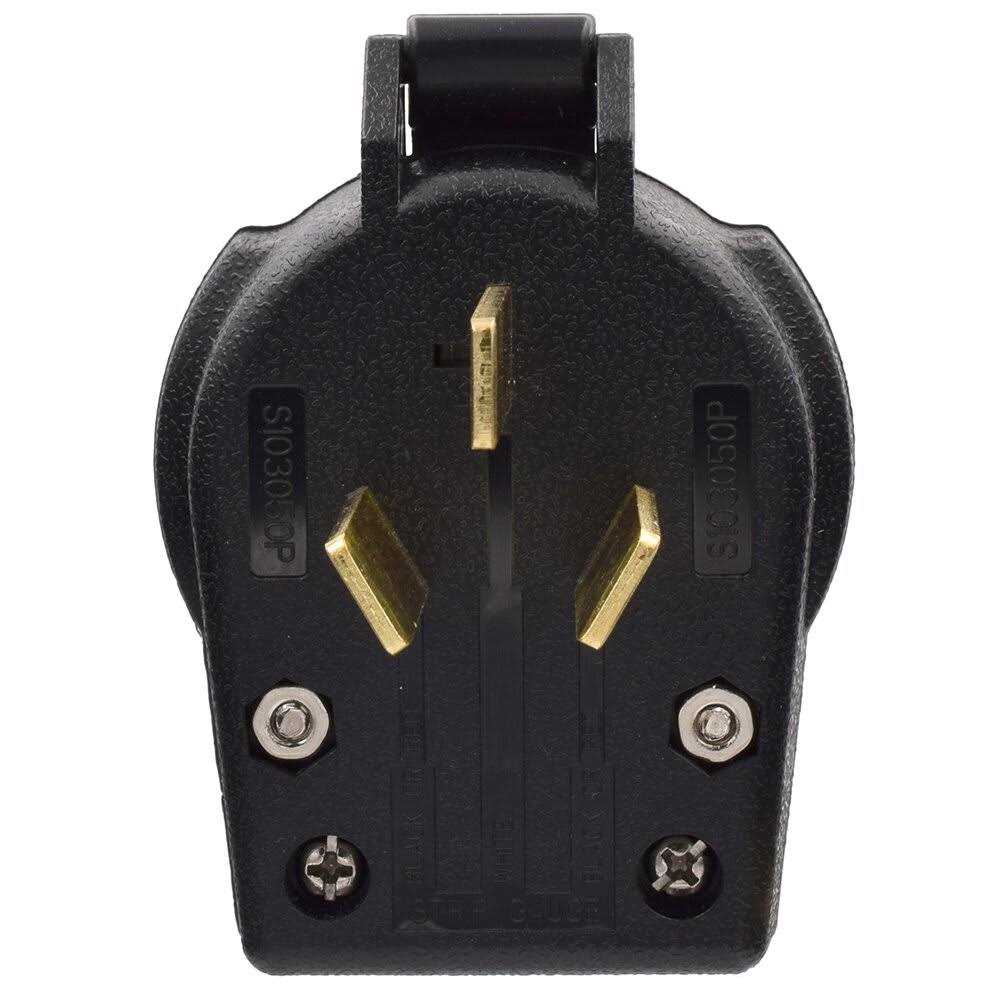 ELEGRP 30 Amp 125/250V, NEMA 14-30R Flush Mount Power Outlet, Single Straight Blade Range and Dryer Outlet Grounding - MT - Mrs Treak