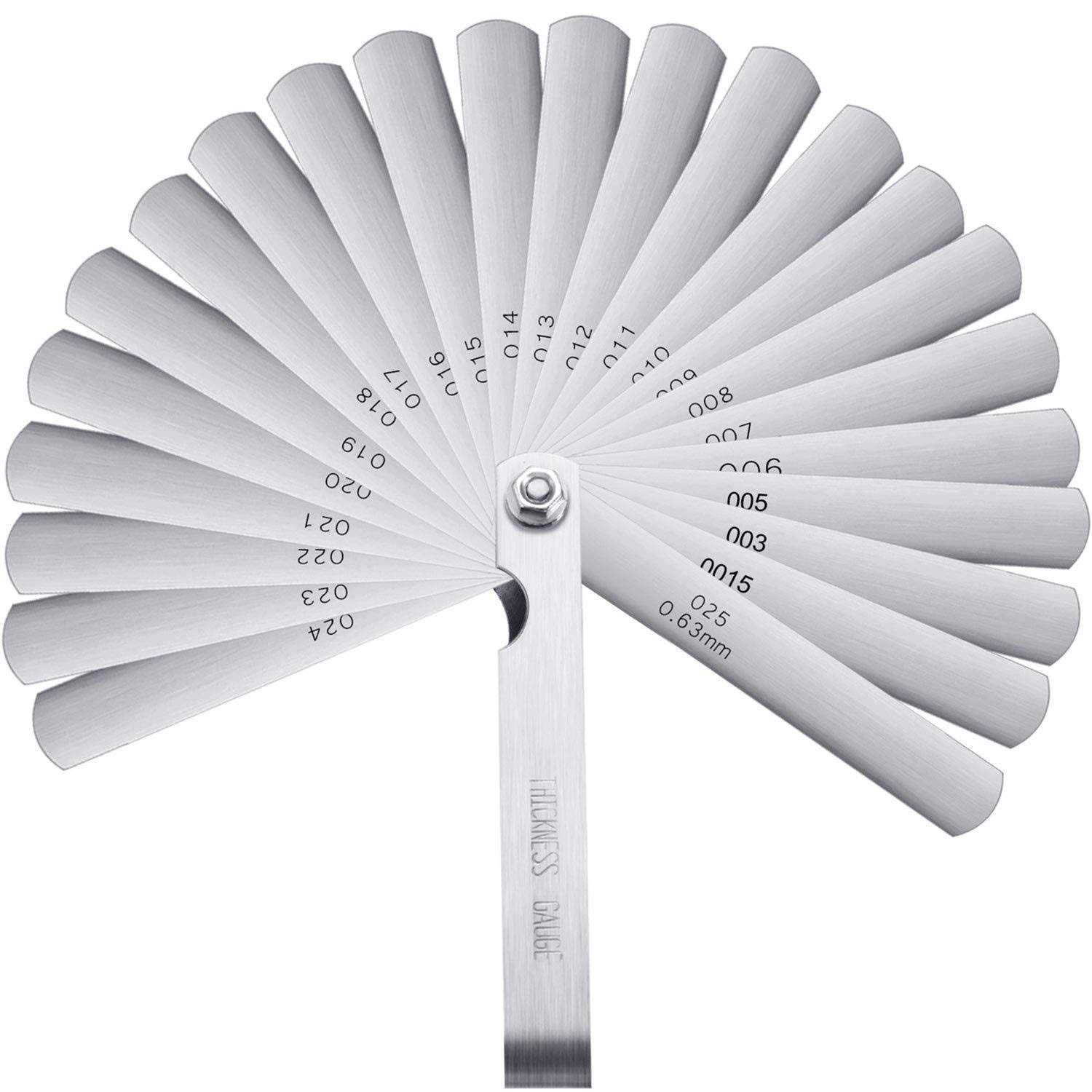 Stainless Steel Feeler Gauge Dual Marked Metric and Imperial Measuring Tool - MT - Mrs Treak