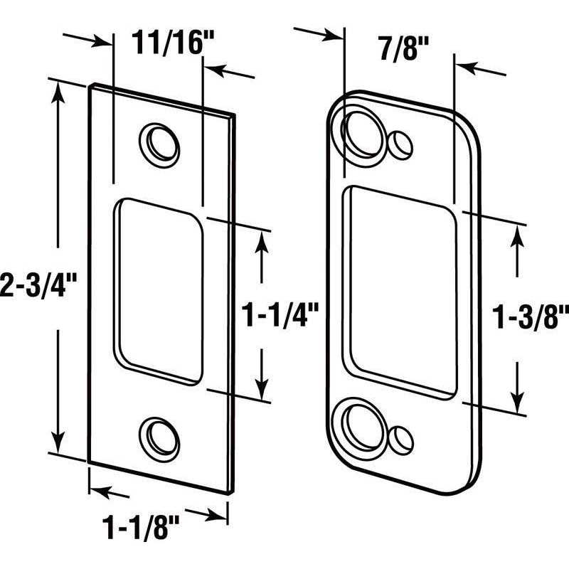 Defender Security Stainless Steel Lock and Door Reinforcer Finish MP9454 - MT - Mrs Treak