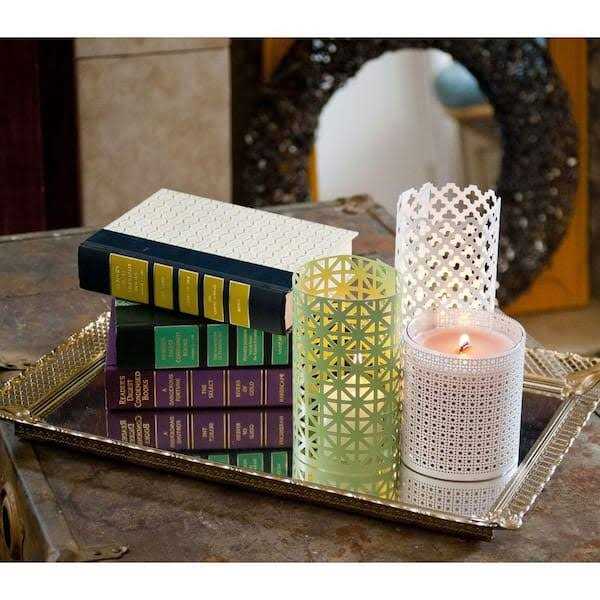 M-D Building Products 12 in. x 24 in. Cloverleaf Aluminum Sheet in Brass 56016 - MT - Mrs Treak