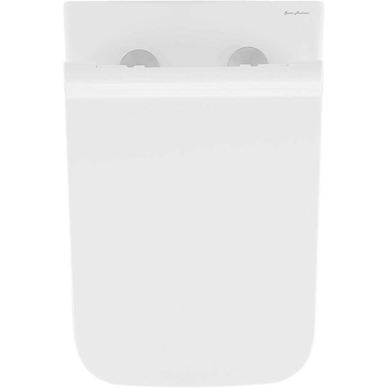 Swiss Madison Carre One-Piece Square Toilet Left Side Flush Handle Toilet 1.28 GPF - MT - Mrs Treak