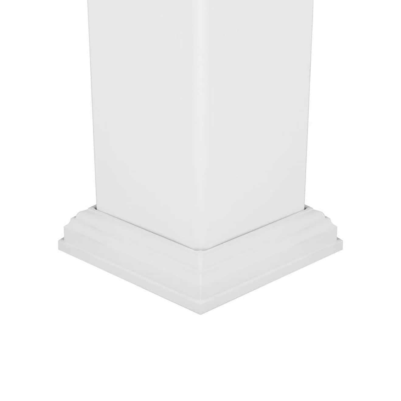 Deckorators 4-in-in x 4-in-in x 3-ft White Composite Deck Post Sleeve - MT - Mrs Treak
