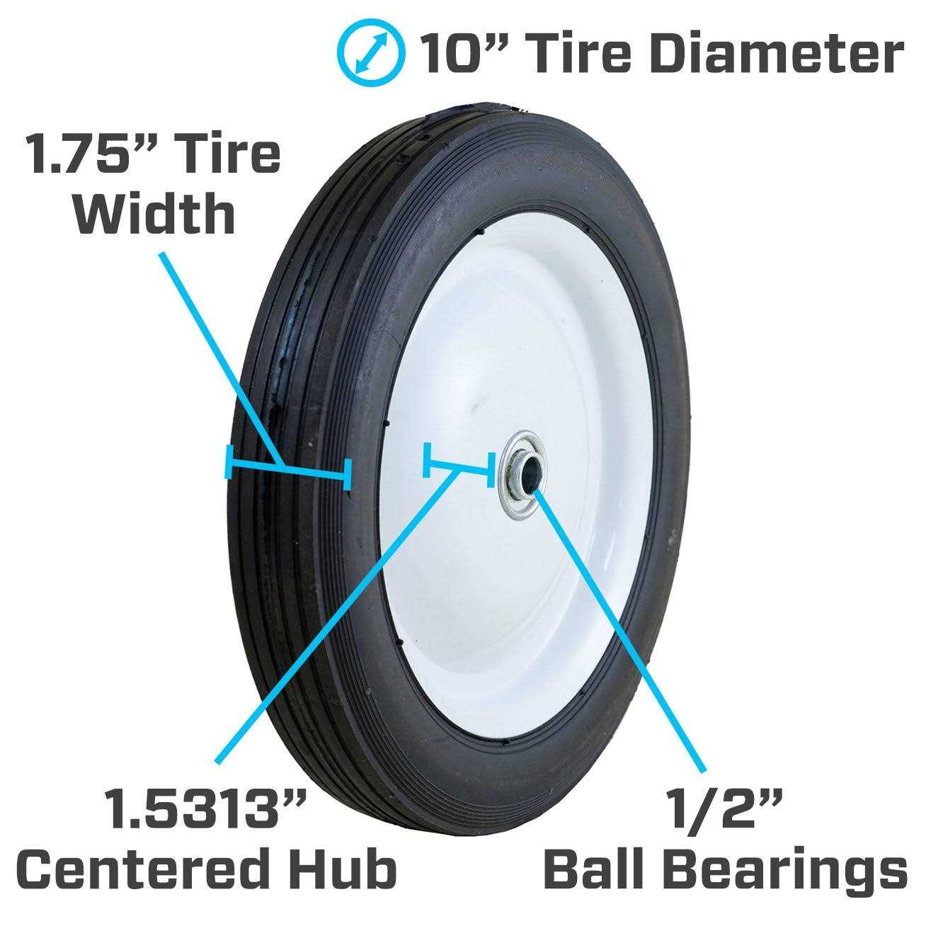 Marastar 00126 Flat-Free PUR Foam Wheel - MT - Mrs Treak
