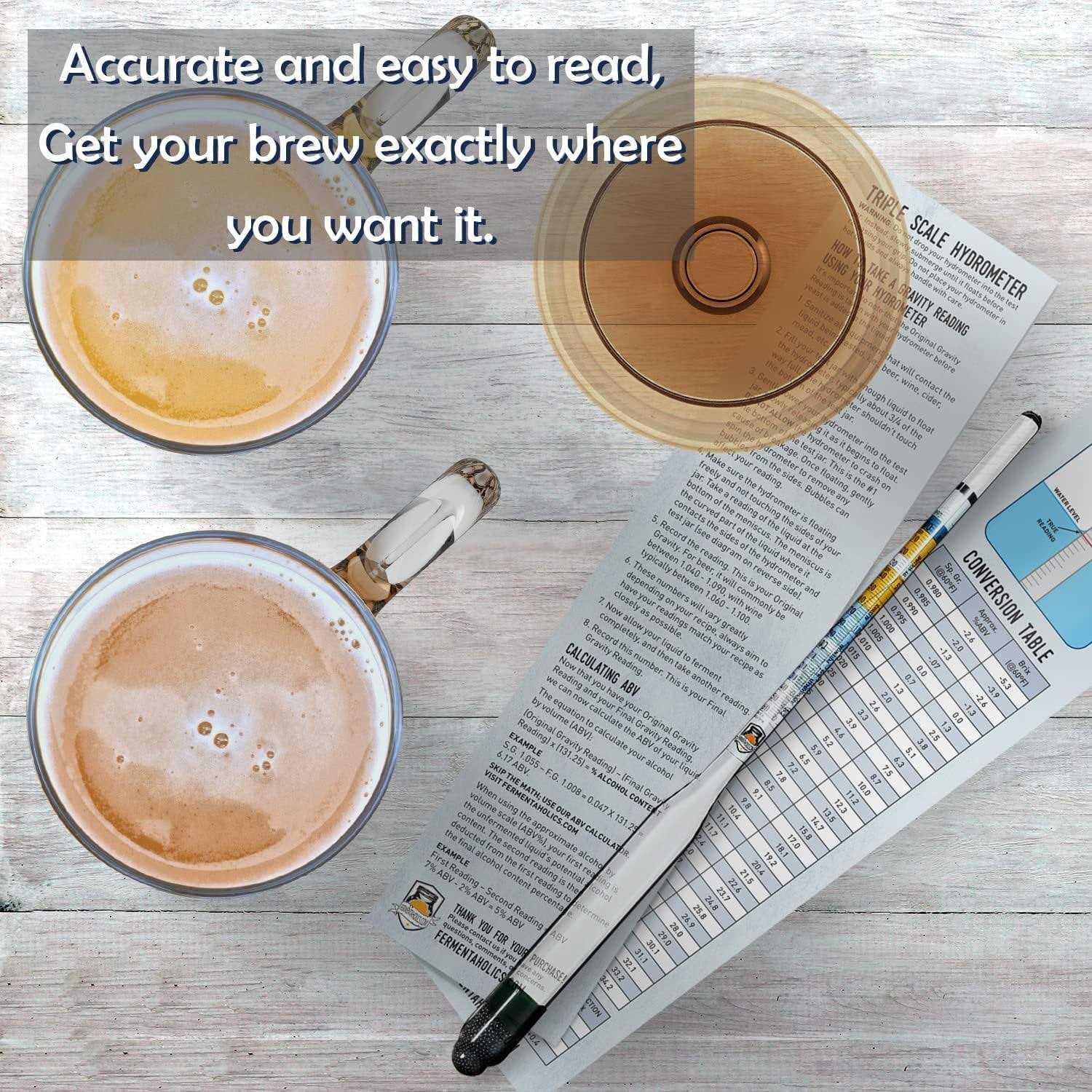 Fermentaholics Complete Hydrometer Test Kit Test Jar - MT - Mrs Treak