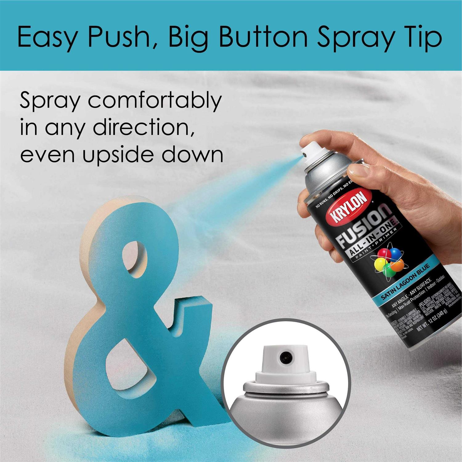 Krylon Fusion All-In-One Metallic Spray Paint & Primer K02790007 - MT - Mrs Treak