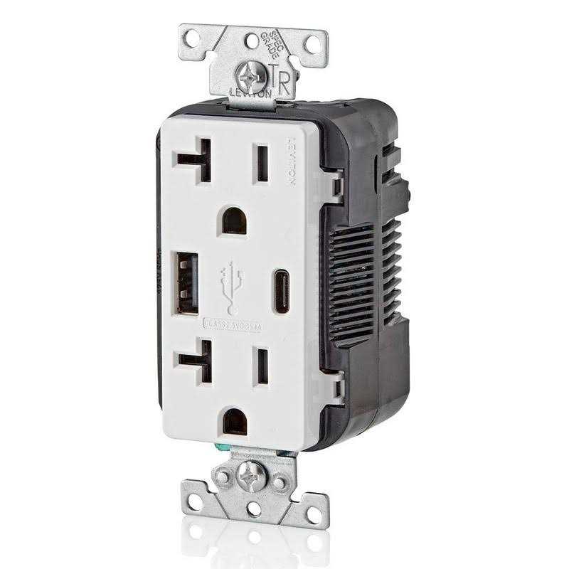 Leviton T5825 Decora Duplex Receptacle - MT - Mrs Treak