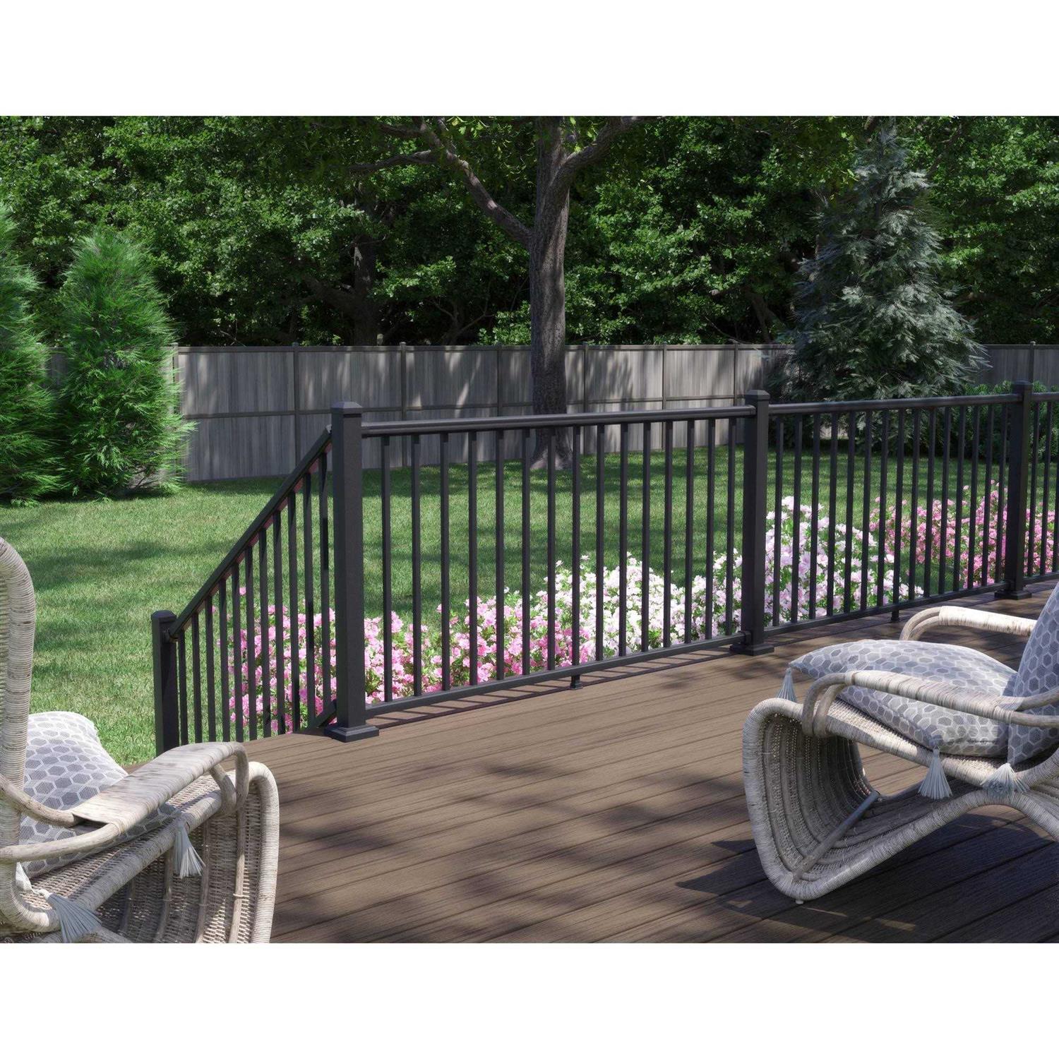 Ultra Max 2.5 in. x 2.5 in. x Textured Powder Coated Aluminum Deck Post Kit - MT - Mrs Treak