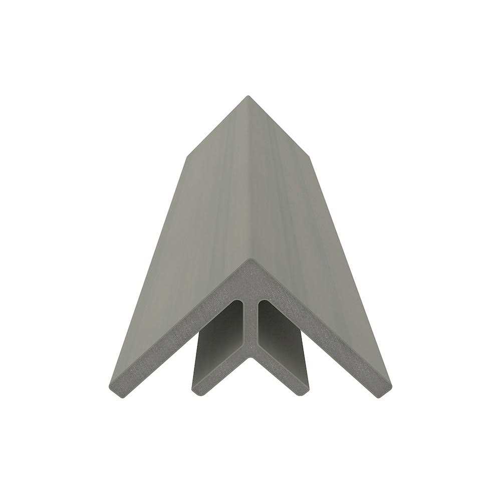NewTechWood All Weather System 2.8 in. x 2.8 in. x 8 ft. Composite Siding Inside Corner Trim US47-8 - MT - Mrs Treak