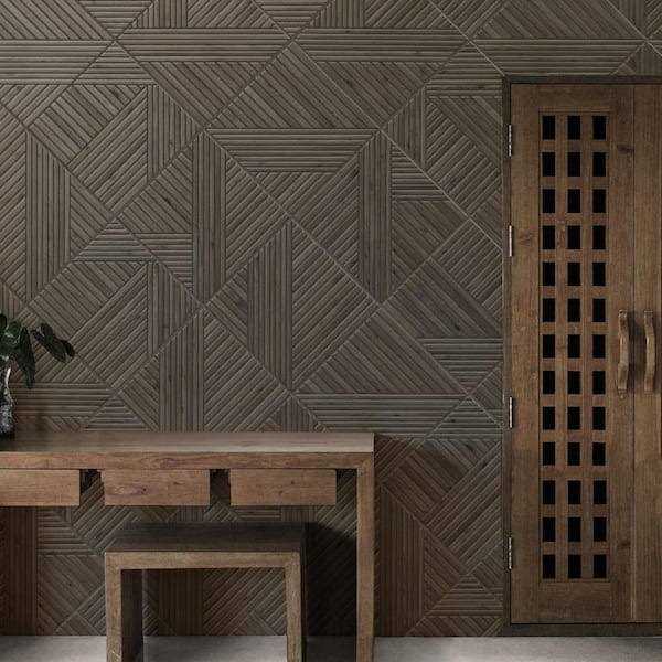 Merola Tile Tangram Wood 17-3/8 in. x 17-3/8 in. Porcelain Floor and Wall Tile - MT - Mrs Treak