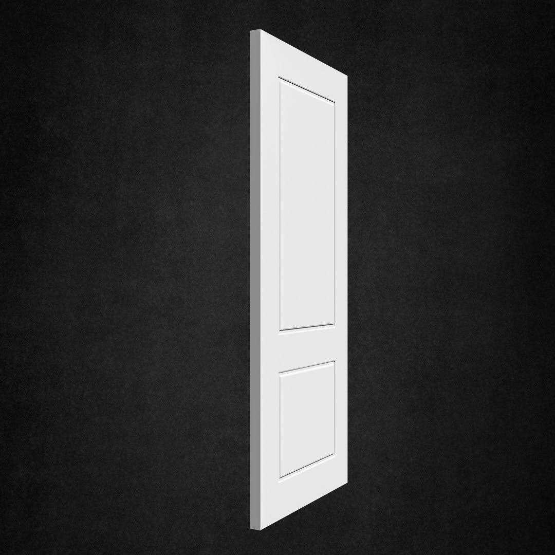 Prefinished Cascade White 2-Panel Wood Door Slab Paneled 80” Height by Villar Home Deigns - MT - Mrs Treak