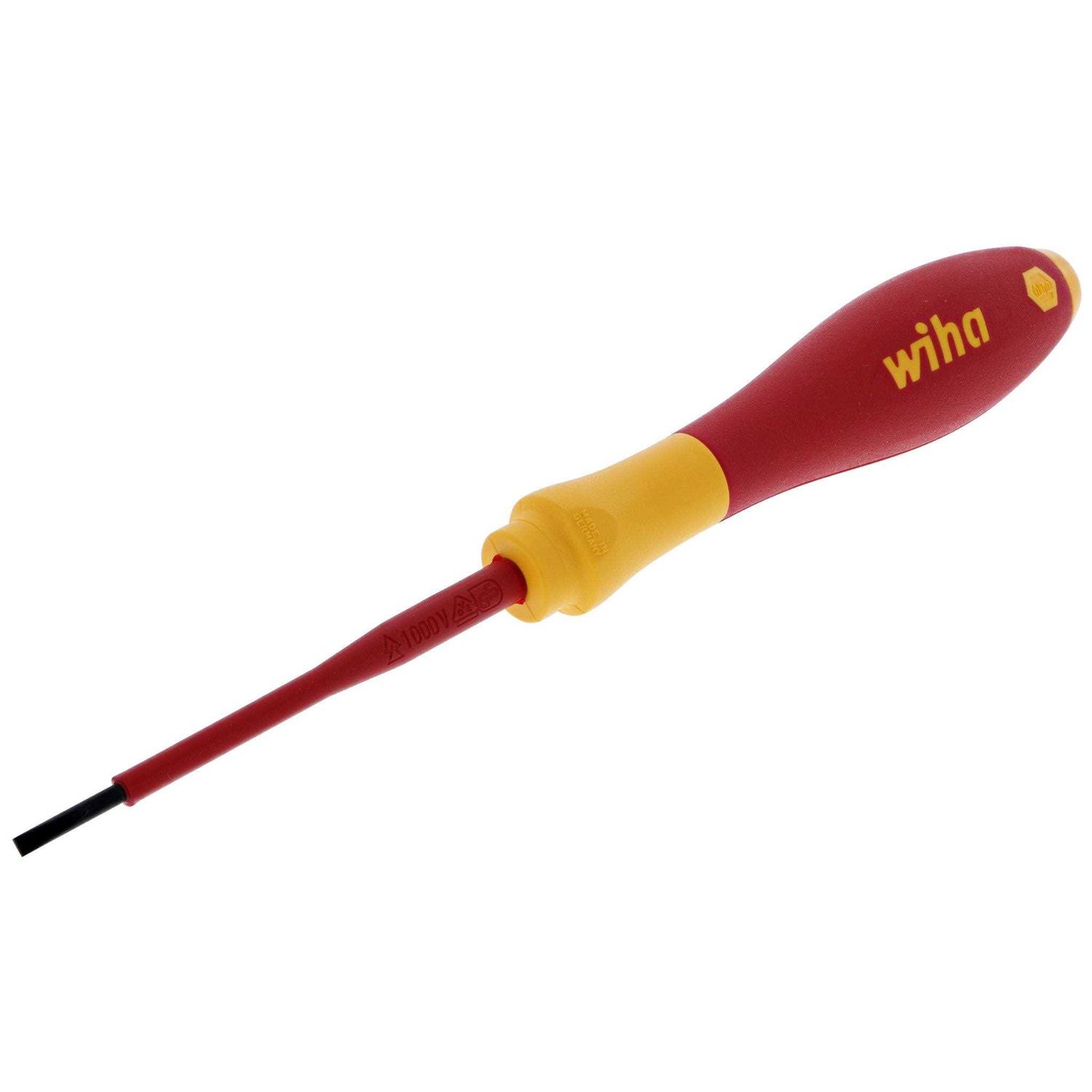 WIHA Insulated Screwdriver Slotted - MT - Mrs Treak