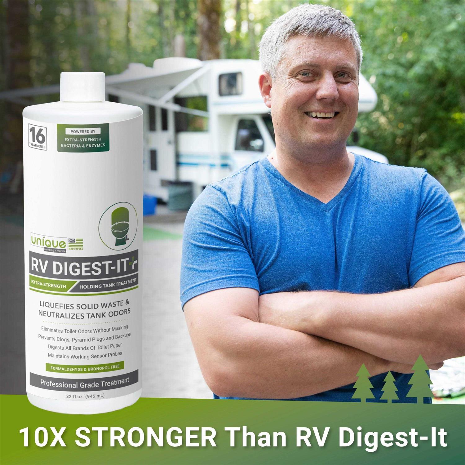 Unique RV Digest-It Plus Extra-Strength Black Tank Treatment Liquid - MT - Mrs Treak