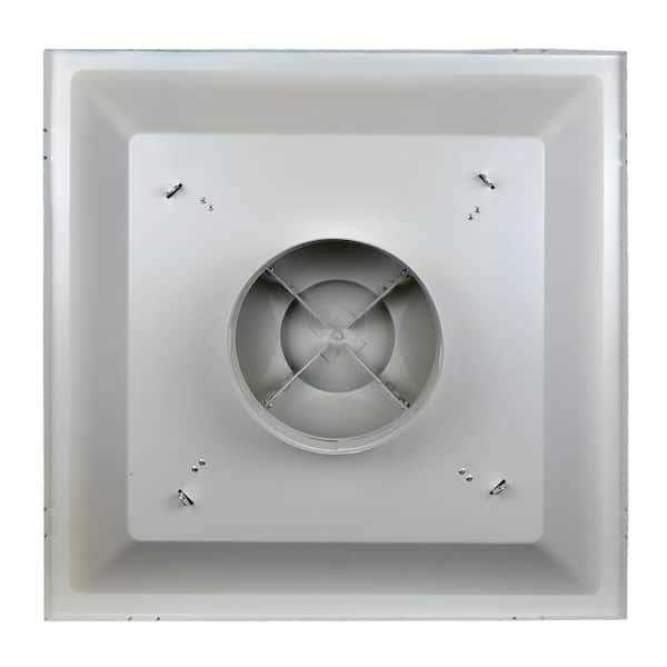 Venti Air 24 in. x 24 in. T-Bar Drop Ceiling Lay in Supply Diffuser with Round 14 in. collar/neck - MT - Mrs Treak