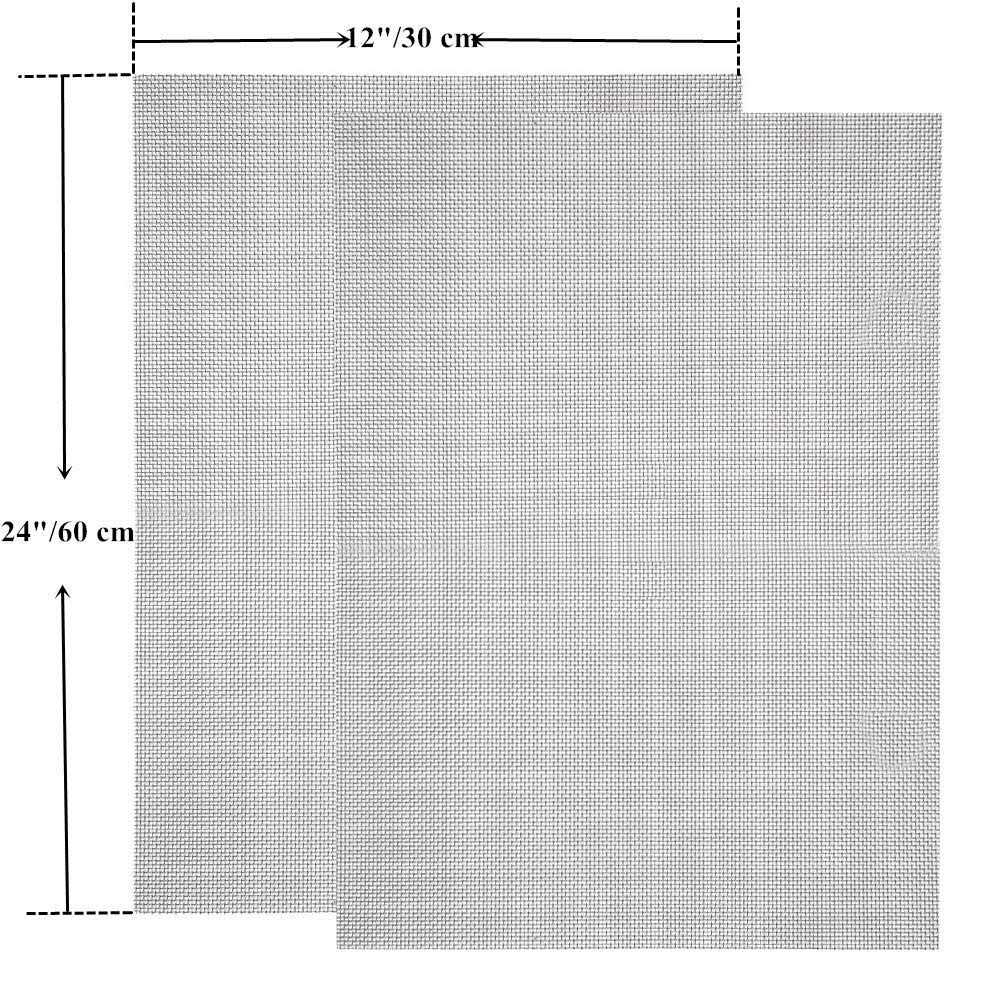 TIMESETL 304 Stainless Steel Woven Wire 5 Mesh - MT - Mrs Treak