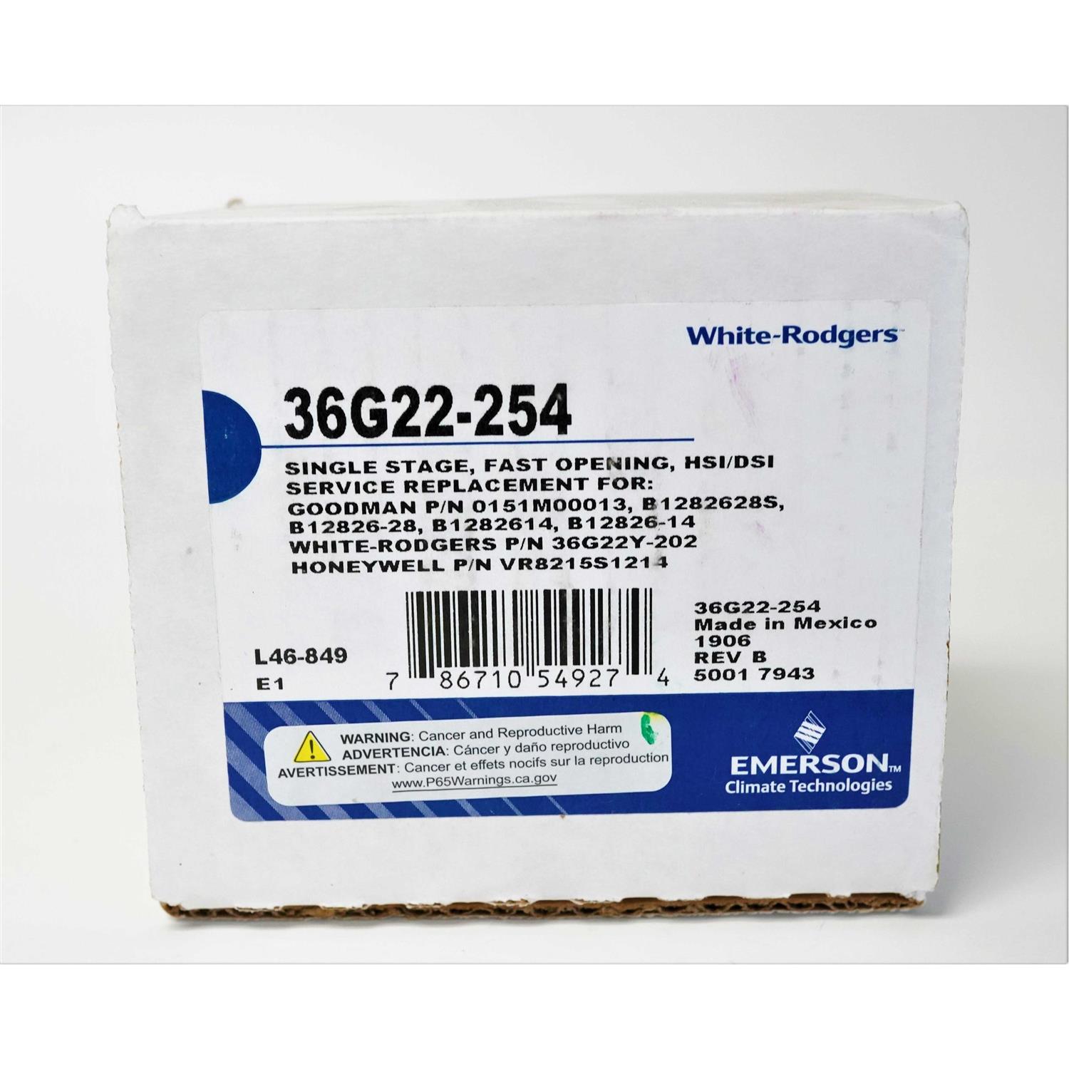 White-Rodgers 36C94-303 Gas Valve - MT - Mrs Treak