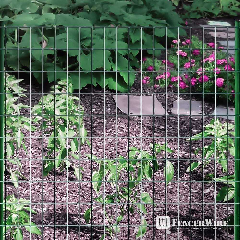 Fencer Wire 16 Gauge Green Vinyl Coated Welded Wire Mesh Size 2 Inch X 3 Inch - MT - Mrs Treak