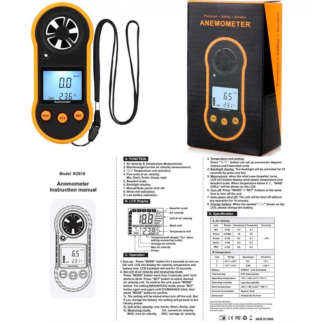 XRCLIF Decibel Meter Sound Level Reader 30-130db Hand-held Sound Noise Meter with Backlight Alarm - Mrs Treak