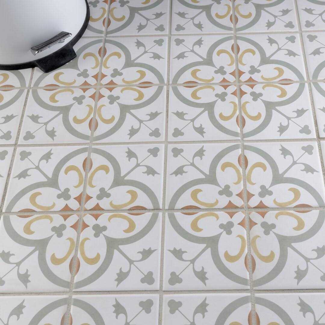 Merola Tile Revival 8 x 8 Ceramic Patterned Wall & Floor Tile - MT - Mrs Treak