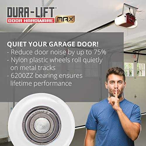 DURA-LIFT Ultra-Life MAX 2 Sealed 6200ZZ Bearing Nylon Garage Door Roller - MT - Mrs Treak