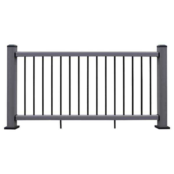 NewTechWood Ultrashield Hemispheres 36 in. x 3 in. x 6 ft Composite Railing Kit - MT - Mrs Treak