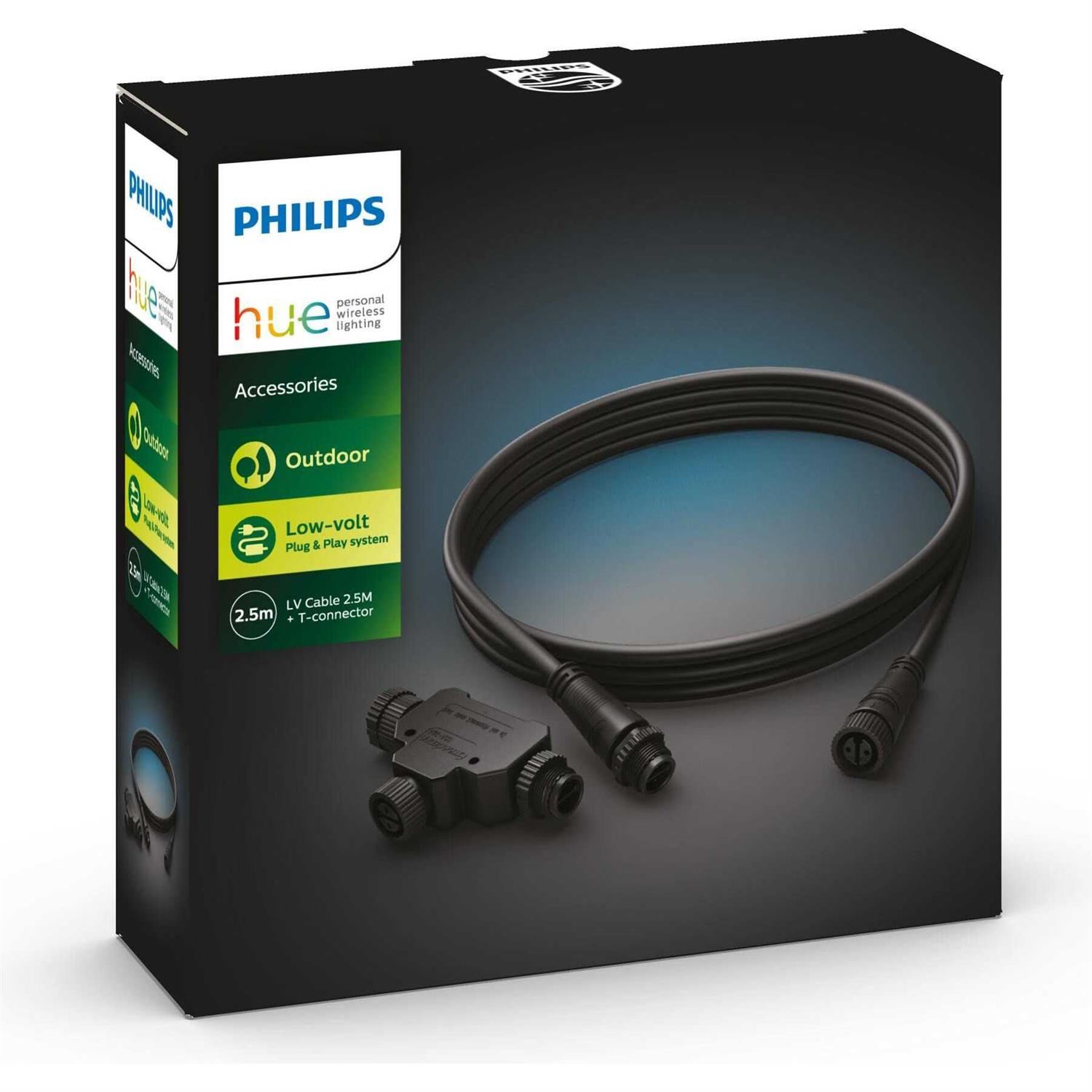 Philips Home Power 3 Outlet Braided 8ft Extension Cord - MT - Mrs Treak
