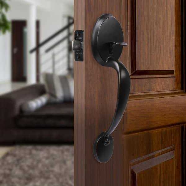 Defiant Wilmington Door Handleset with Hartford Knob - MT - Mrs Treak