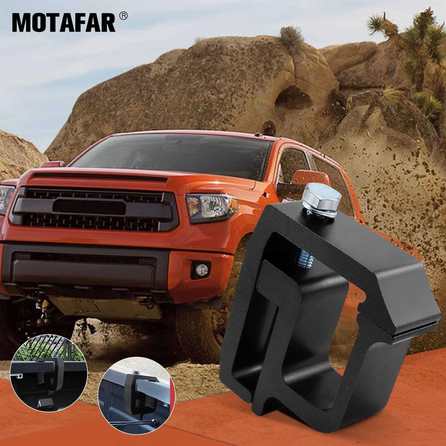 MOTAFAR Mounting Clamps Ladder Rack Clamps Truck Cap Topper Camper Shell Heavy Duty for CHEVY Silverado Sierra 1500/2500/3500 - MT - Mrs Treak