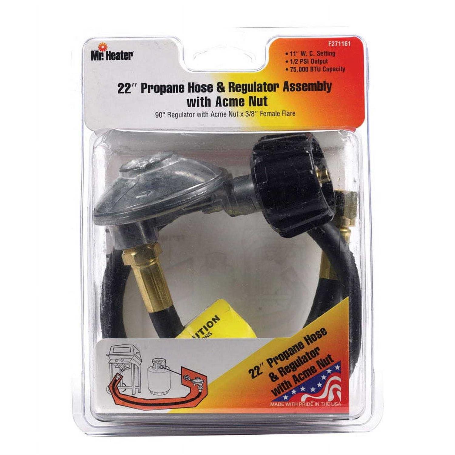 Mr. Heater 2-1/4 in. D x 3/8 in. D Brass Adjustable Pressure Regulator F273846 - MT - Mrs Treak