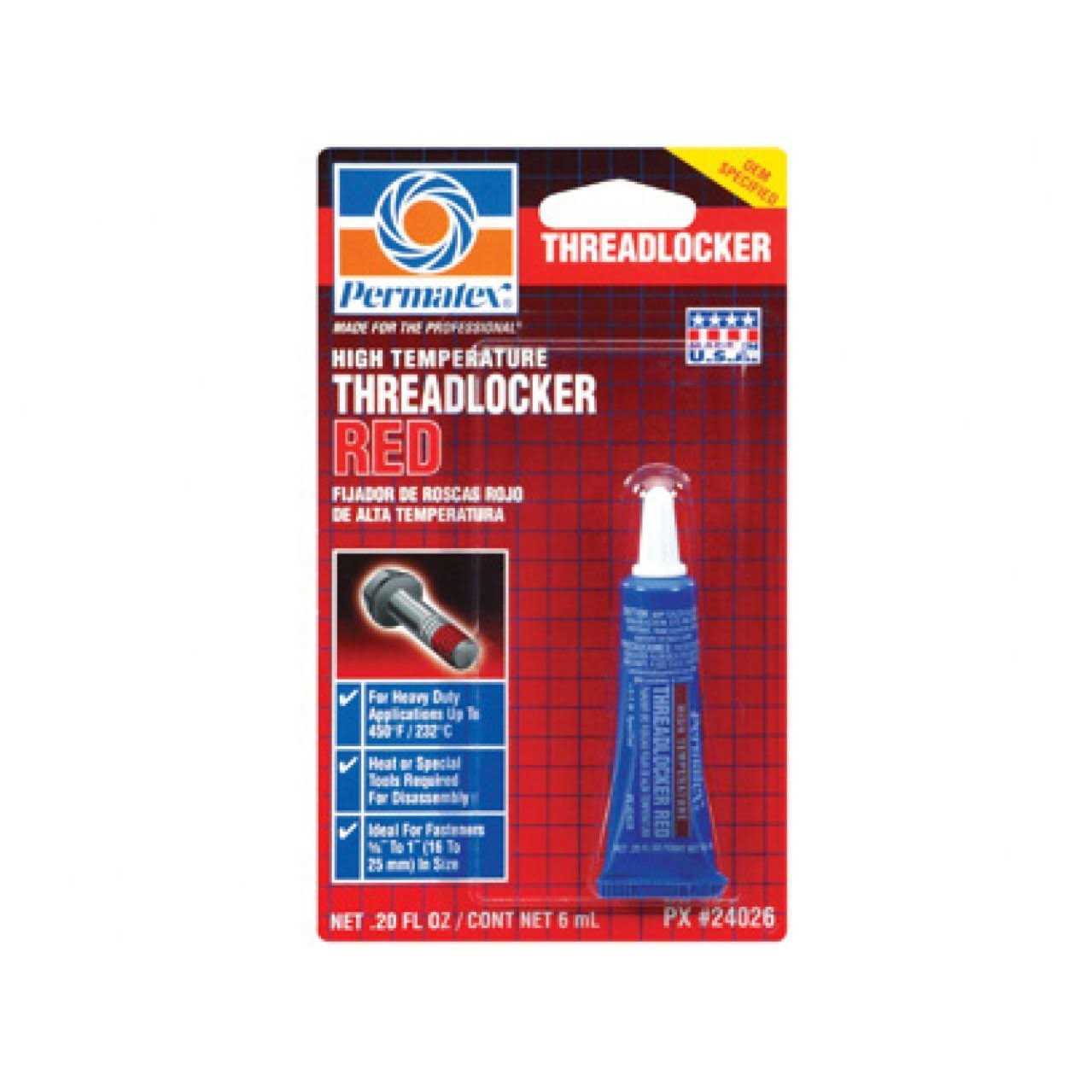 Permatex Red Threadlocker - MT - Mrs Treak