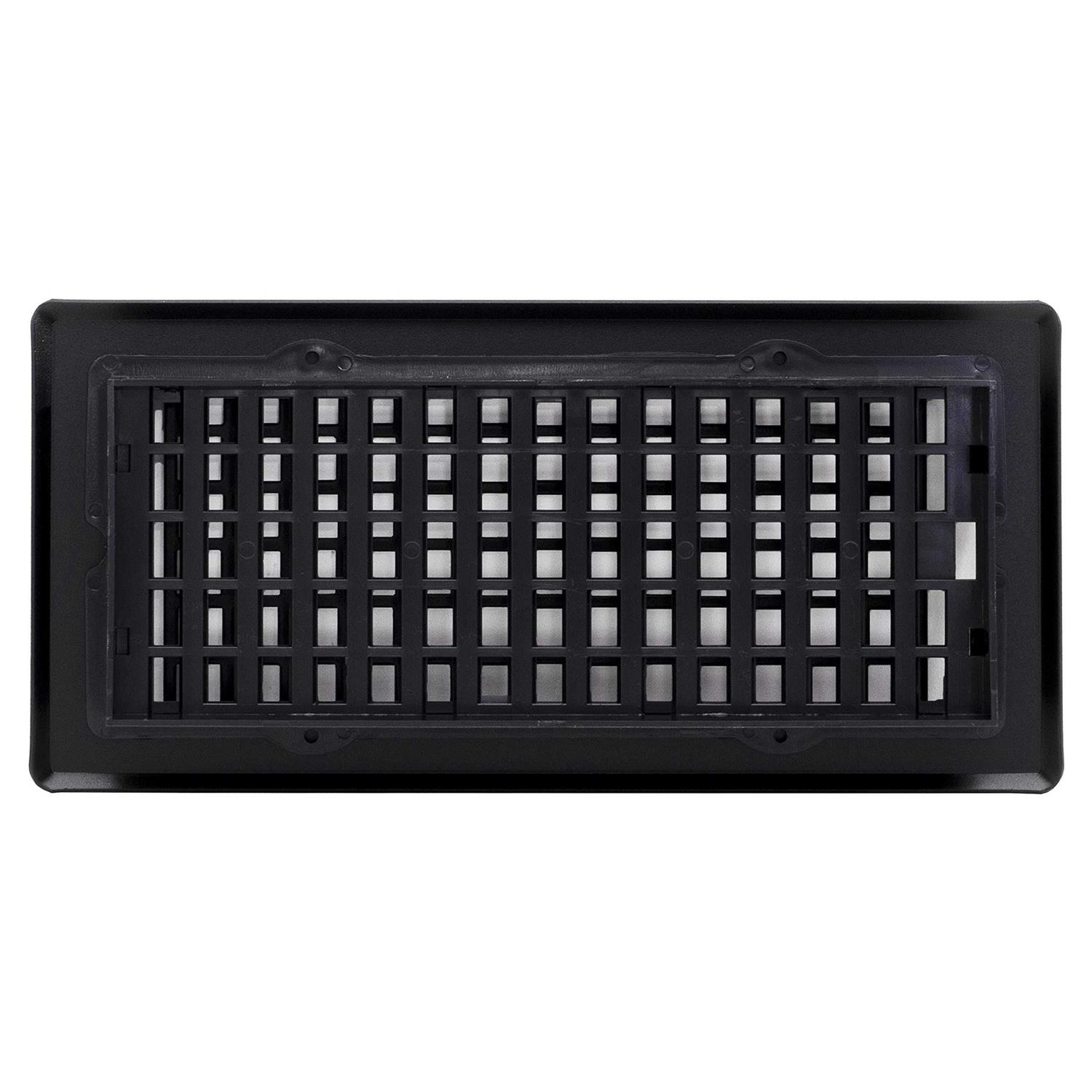 Decor Grates 4 in. x 10 in. Steel Floor Register - MT - Mrs Treak
